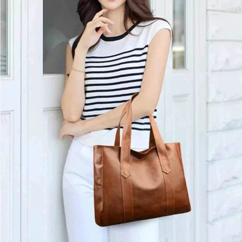 Nora | Sac à épaule doux de luxe minimaliste