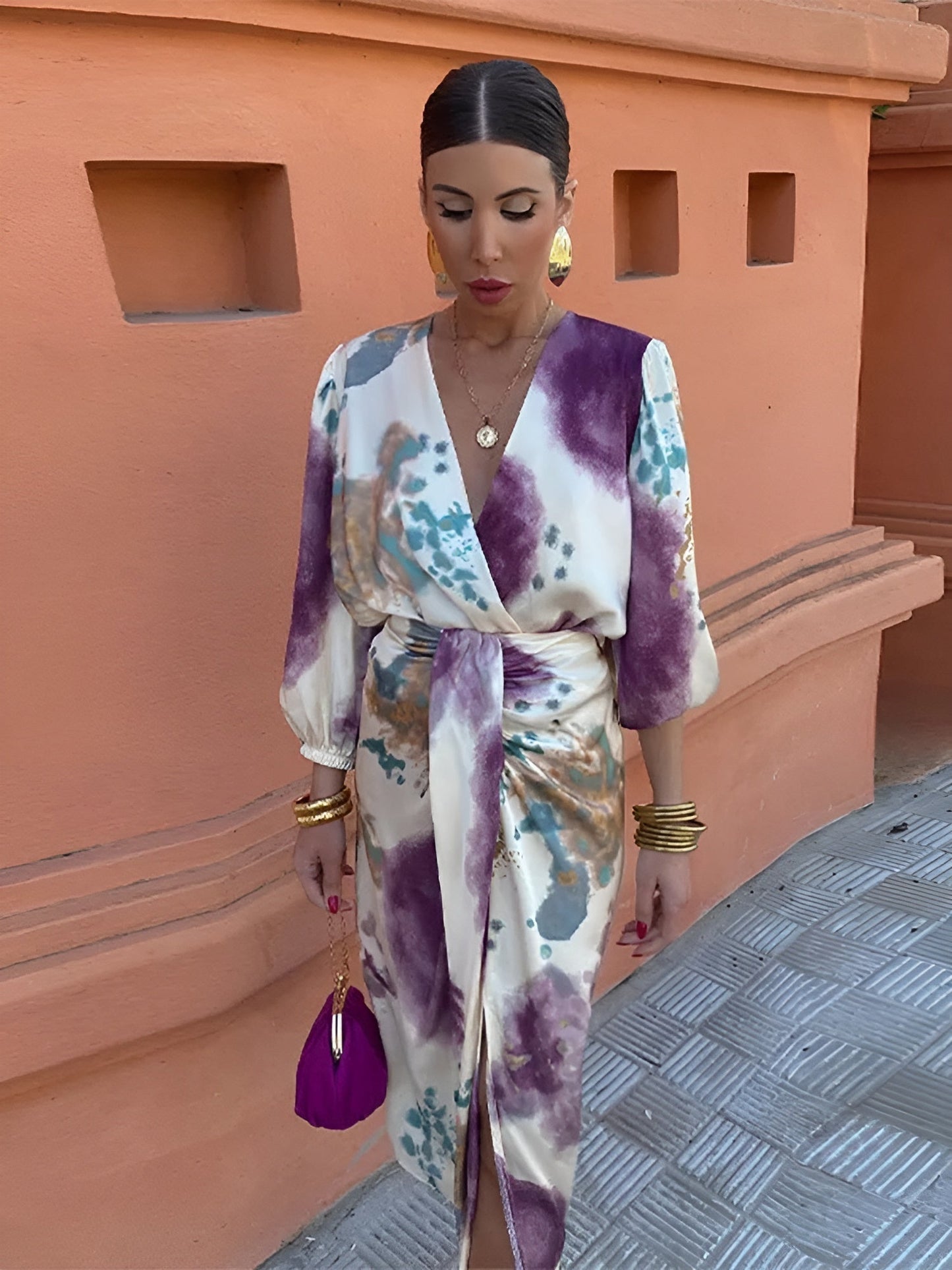 Céline™ | Robe Élégante avec Décolleté en V