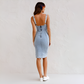 Aurélie | Robe Camisole en Denim Élégante